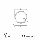 Espelho com bordas de aço inoxidável e design moderno Luzes LED Charly Viadurini