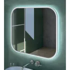 Espelho com borda de madeira e retroiluminação Made in Italy - Vincent Viadurini