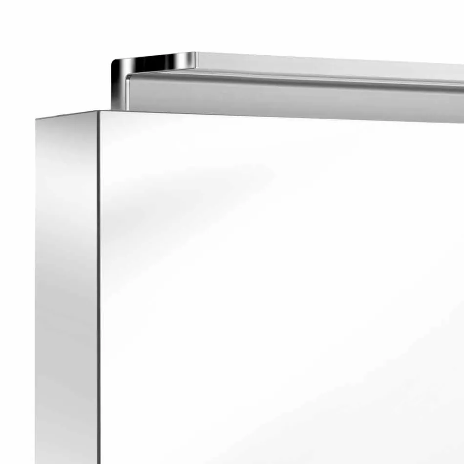 Espelho de gabinete moderno de 3 portas com prateleiras internas - Bramo Viadurini