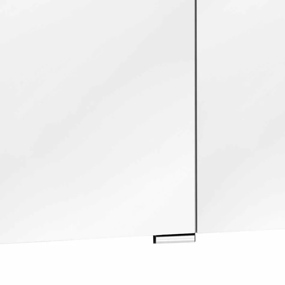 Espelho de gabinete moderno de 3 portas com prateleiras internas - Bramo Viadurini