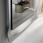 Espelho com moldura especial disponível em 3 tamanhos e 2 cores - Carolina Viadurini