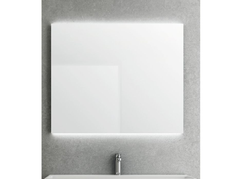 Espelho com retroiluminação nas laterais horizontais Fabricado na Itália - Sigmund Viadurini