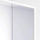 Espelho de parede com 2 portas modernas, iluminação LED, Adele Viadurini