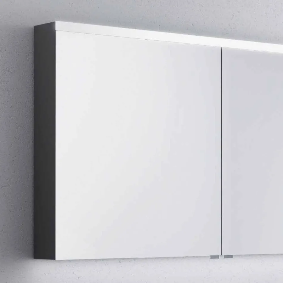 Espelho de casa de banho com banheira de 2 portas, design moderno, Carol Viadurini