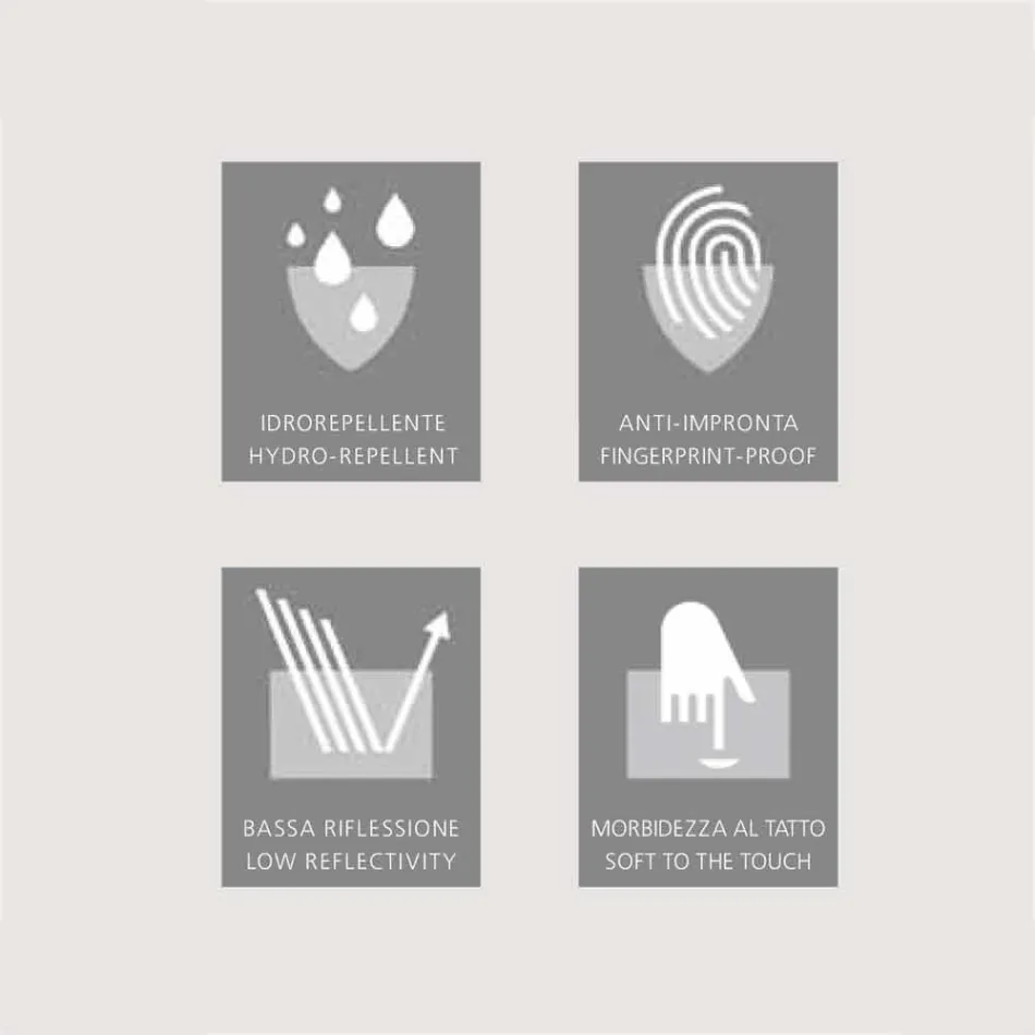 Espelho de casa de banho com banheira de 2 portas, design moderno, Carol Viadurini