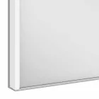 Gabinete moderno com espelho embutido em alumínio pintado de prata - Demon Viadurini