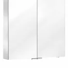 Espelho de parede com 2 portas com luz LED e tomadas - Bramo Viadurini