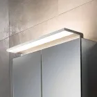 Espelho de parede com 2 portas com luz LED e tomadas - Bramo Viadurini
