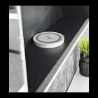 Recipiente de espelho de madeira com espelho duplo e luzes fabricado na Itália - Darwin Viadurini