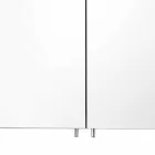 Espelho Container Moderno com 2 Portas em Alumínio Pintado a Prata - Alfio Viadurini