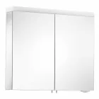 Espelho Container Moderno com 2 Portas em Alumínio Pintado a Prata - Alfio Viadurini