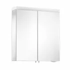 Espelho Container Moderno com 2 Portas em Alumínio Pintado a Prata - Alfio Viadurini