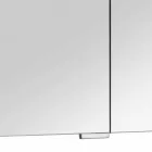 Espelho recipiente moderno com 3 portas de cristal e 3 luzes LED - Maxi Viadurini