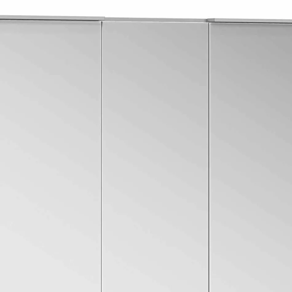 Recipiente de espelho embutido moderno com luz LED e teclado de toque - Demon Viadurini