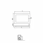 Folha de ouro Pascal decorada espelho de vidro Viadurini