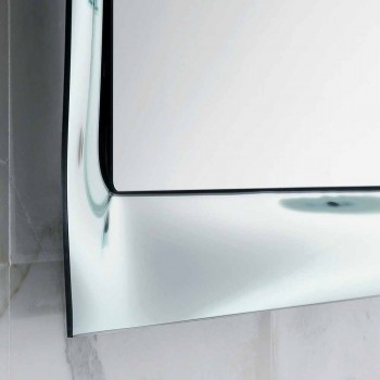 Espelho para banheiro Arin moldura de alumínio fundido prateado