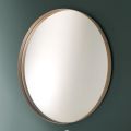 Espelho redondo para banheiro com moldura de metal fabricado na Itália - Cleópatra