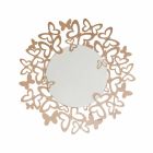 Espelho de parede circular de design moderno em ferro fabricado na Itália - Stelio Viadurini