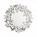 Espelho de parede circular de design moderno em ferro fabricado na Itália - Stelio