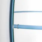 Espelho de parede com cabide de aço moderno Made in Italy - Chioccia Viadurini