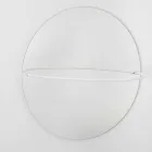 Espelho de parede com cabide de aço moderno Made in Italy - Chioccia Viadurini