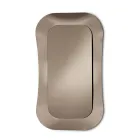 Espelho de parede com moldura em vidro fundido, fabricado na Itália - Adored Viadurini