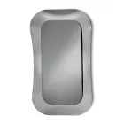 Espelho de parede com moldura em vidro fundido, fabricado na Itália - Adored Viadurini