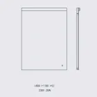 Espelho de Parede com Luz Integrada em Aço Inox Made in Italy - Tuccio Viadurini