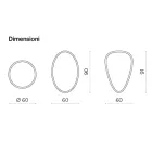 Espelho de parede Beata com acabamento polido no perímetro, fabricado na Itália. Viadurini