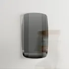 Espelho de parede com estrutura em madeira pintada de preto fabricado na Itália - Arya Viadurini