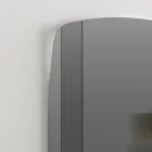 Espelho de parede com estrutura em madeira pintada de preto fabricado na Itália - Arya Viadurini