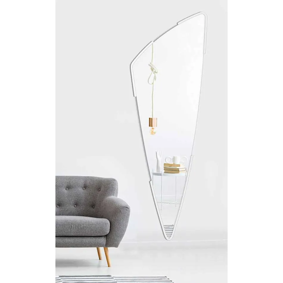 Espelho de parede longo cantilever decorativo em 4 cores - Spino Viadurini