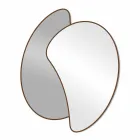 Espelho de parede de design grande com acabamento colorido moderno - Mantra Viadurini