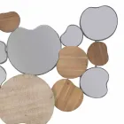 Espelho de Parede Design Moderno em Madeira e Ferro - Ortensio Viadurini