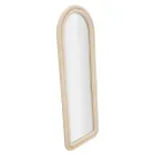 Espelho de parede em MDF revestido de veludo com tampo arqueado - Jessica Viadurini