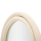 Espelho de parede em MDF revestido de veludo com tampo arqueado - Jessica Viadurini