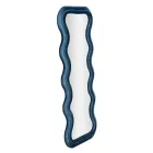 Espelho de Parede em MDF Revestido em Veludo com Linhas Onduladas - Sheldon Viadurini