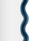 Espelho de Parede em MDF Revestido em Veludo com Linhas Onduladas - Sheldon Viadurini