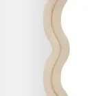 Espelho de Parede em MDF Revestido em Veludo com Linhas Onduladas - Sheldon Viadurini
