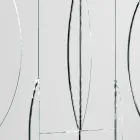 Espelho de parede modular com estrutura de madeira Made in Italy - Saetta Viadurini