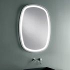 Espelho de parede para banheiro com LED 4000K integrado Made in Italy - Scrullo Viadurini