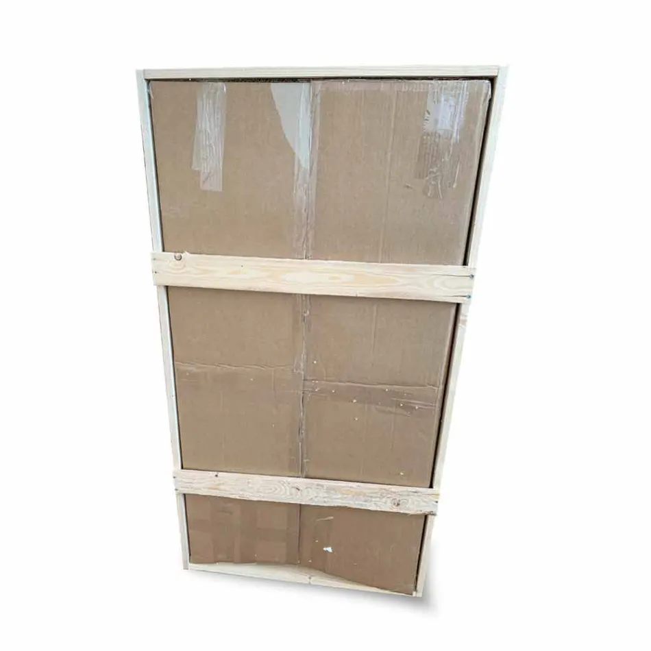 Espelho Quadrado de Parede com LED em Vidro Cetim Made in Italy - Mirro Viadurini