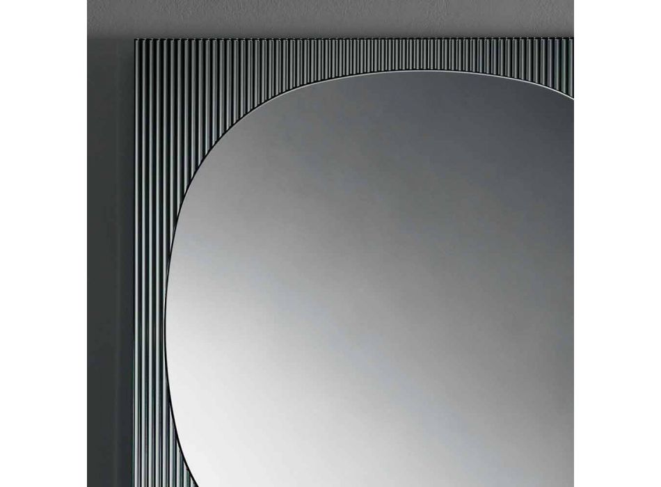 Espelho de parede quadrado fumado moderno feito em Itália - Bandolero Viadurini