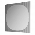 Espelho de parede quadrado moderno na cor Smokey fabricado na Itália - Bandolero