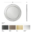 Espelho Redondo de Parede com Estrutura de Madeira Made in Italy - Navona Viadurini