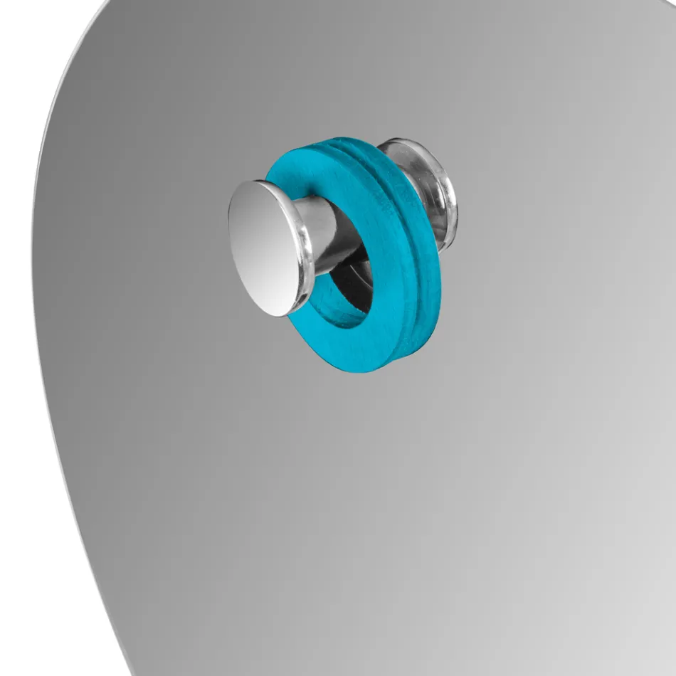 Espelho de parede redondo chanfrado design simples feito na Itália - Odile Viadurini