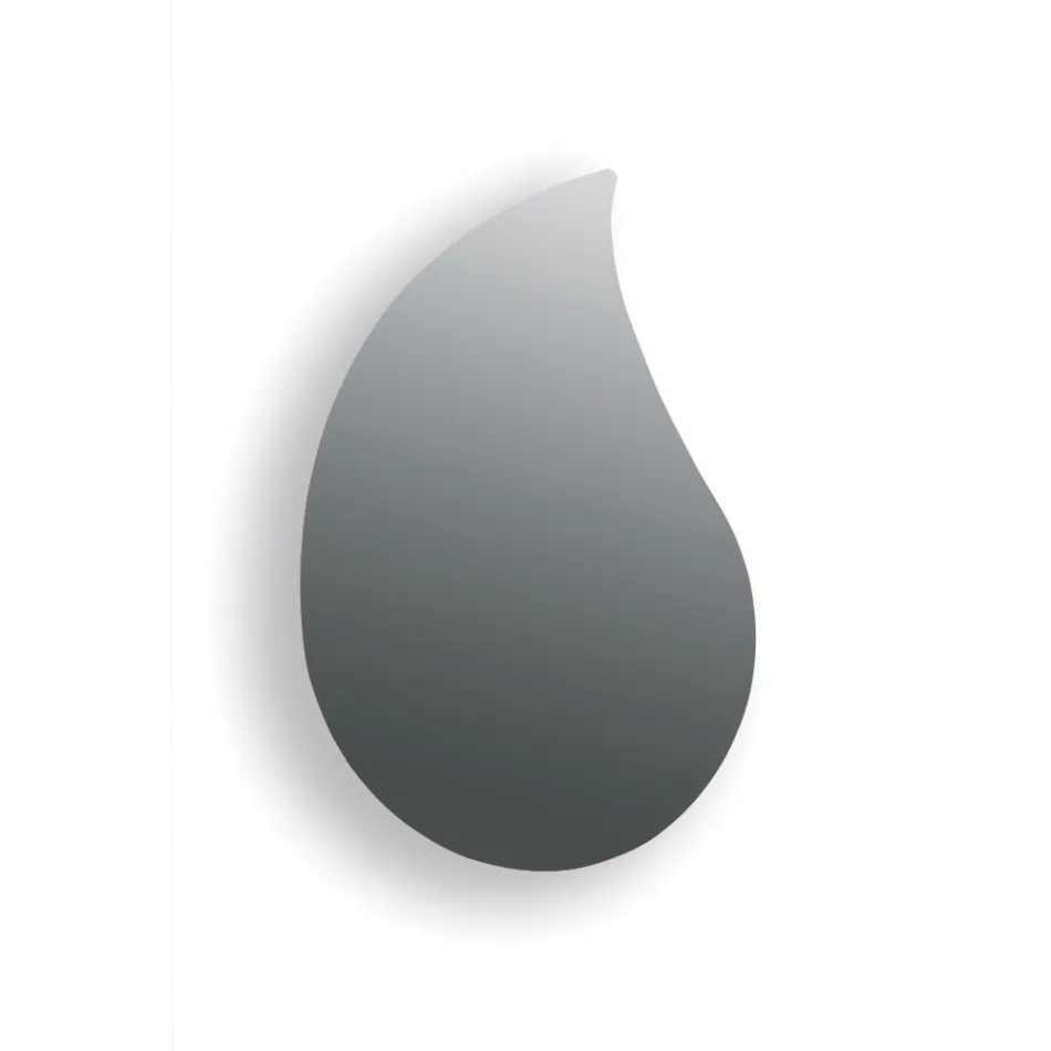 Espelho de parede Aurelia em formato de gota, fabricado na Itália. Viadurini