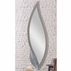 Espelho de parede em forma de pomba moderna cinza lacado feito Itália Sagama Viadurini