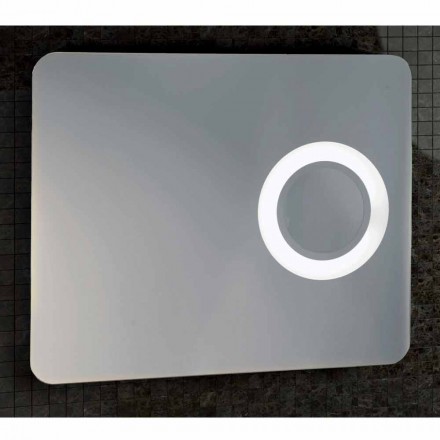 Espelho de maquiagem de design moderno, iluminação LED, Maren Viadurini