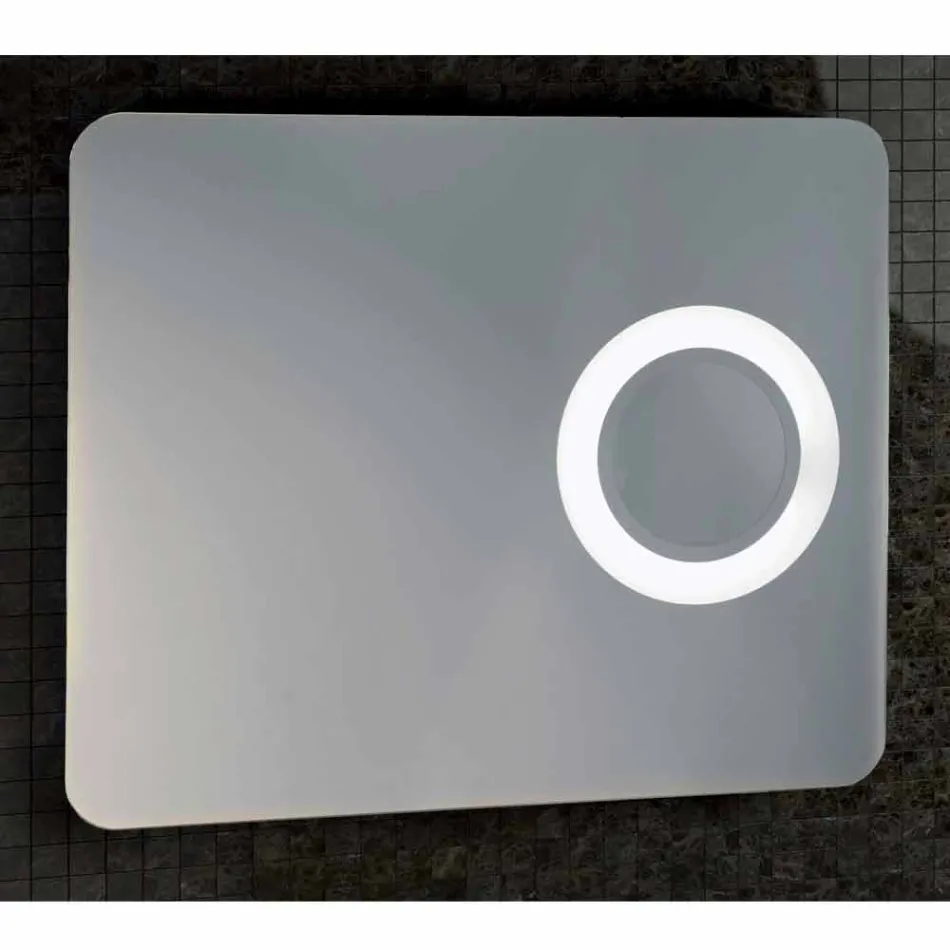 Espelho de maquiagem de design moderno, iluminação LED, Maren Viadurini